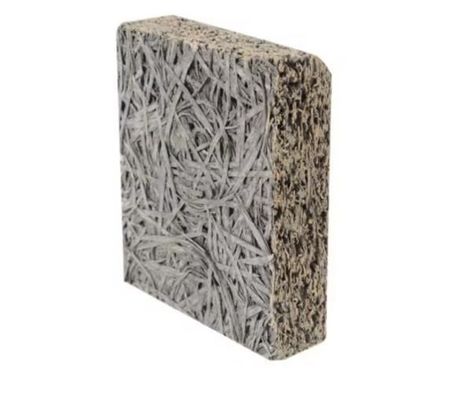 Квадратный край деревянной шерсти Акустический цемент для зоопарков и тематических парков Огнеупорный класс B1