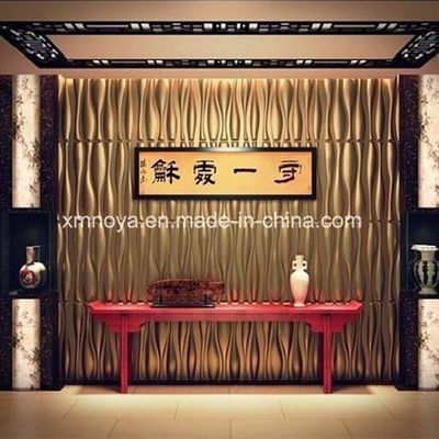 Огнестойкая звукопоглощающая 3D стена панель в 500 мм * 500 мм Размер для гостиничного прихожей