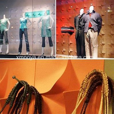 Гостиничное использование 3D-карта акустический звук огнеупорный ПВХ-стенная доска для мебельных магазинов
