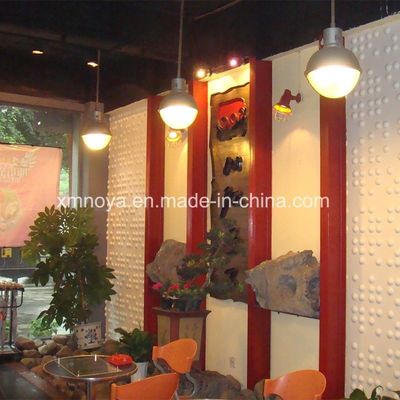 Hotpot Restaurant Декорация стен Акустическая абсорбция звука 3D панель с квадратным краем
