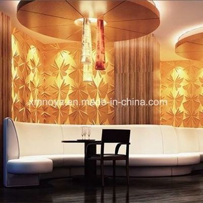 Hotpot Restaurant Декорация стен Акустическая абсорбция звука 3D панель с квадратным краем