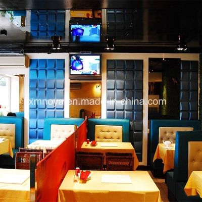 Hotpot Restaurant Декорация стен Акустическая абсорбция звука 3D панель с квадратным краем