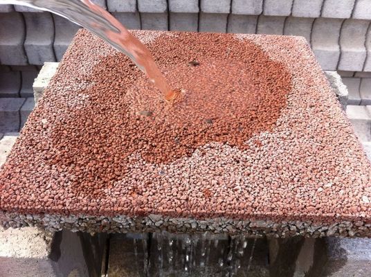 Пластинчатый камень формы водопроницаемый кирпич для подъезда и пешеходного пути Красный/желтый в дизайне