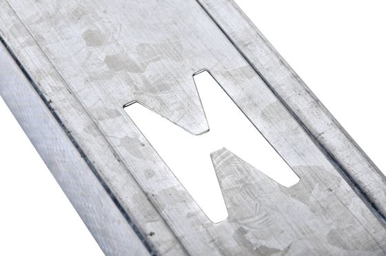 25mm/29mm/32mm/40mm Холодный изгиб Внутренний край канала оцинкованный металлический стальной профиль