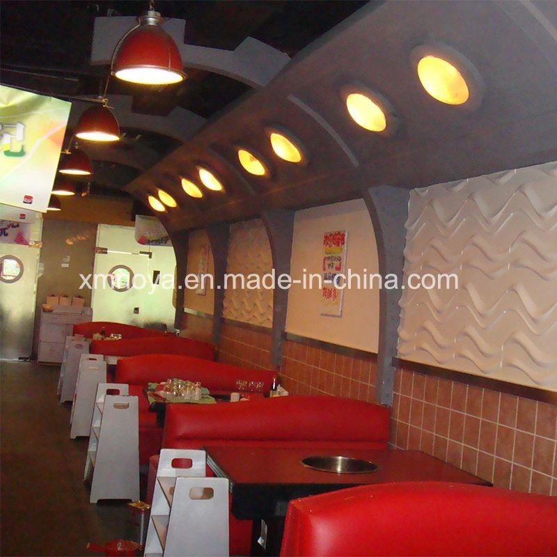 Hotpot Restaurant Декорация стен Акустическая абсорбция звука 3D панель с квадратным краем